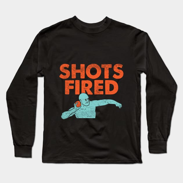 Shots Fired Long Sleeve T-Shirt by maxdax
